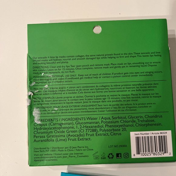 Face Masks (w/ Retinol) (3) and Avocado & Lime Lip Masks (5) (new‎ / w/a/x) - Picture 5 of 7